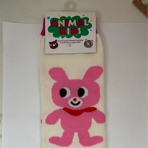 Baby pink rabbit leg warmer